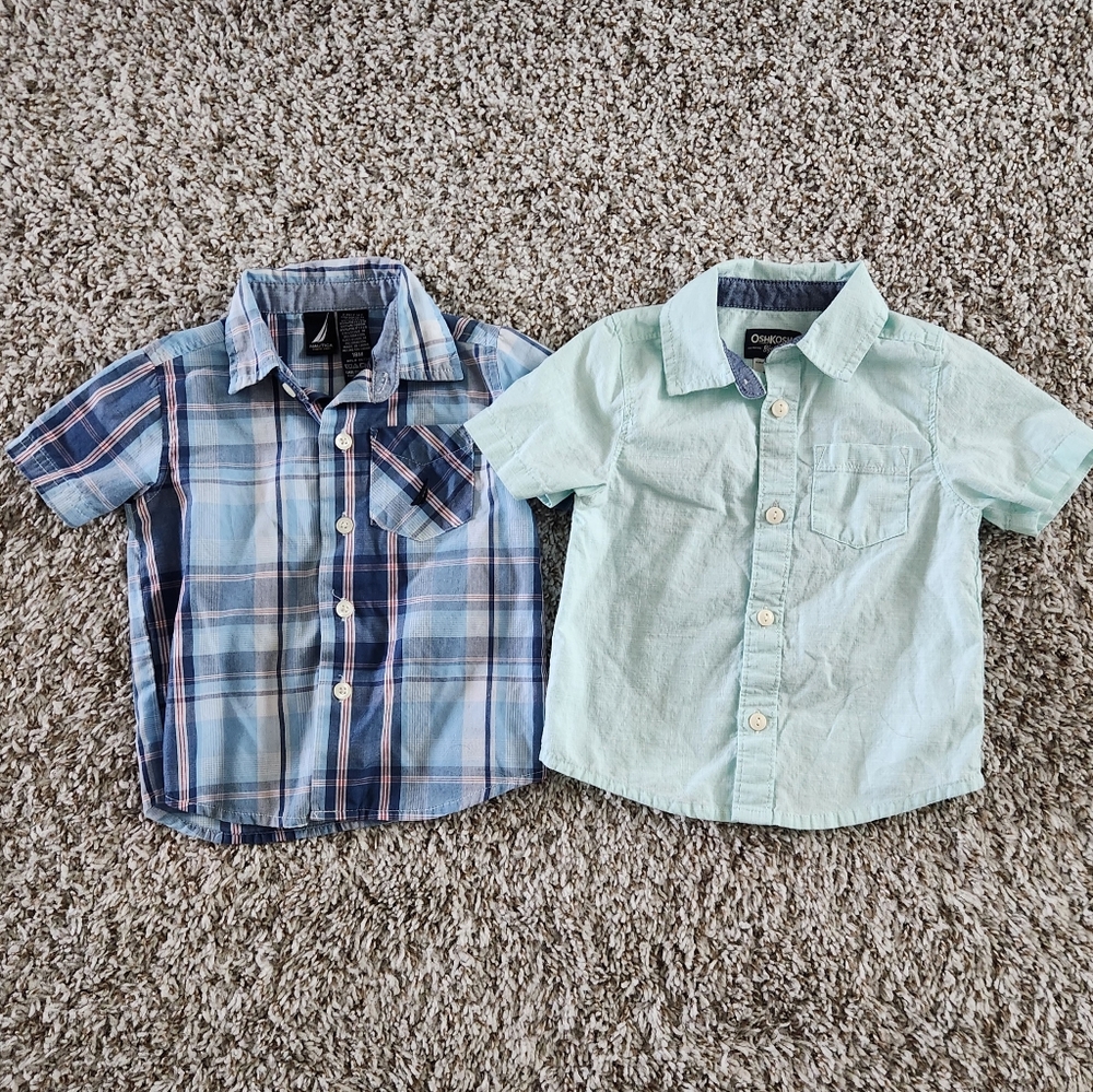 Nautica and Oshkosh 18 Month Shirts